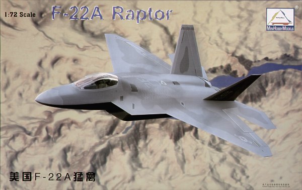 Kuva MiniHobbyModelsin F-22A pakkauksesta
